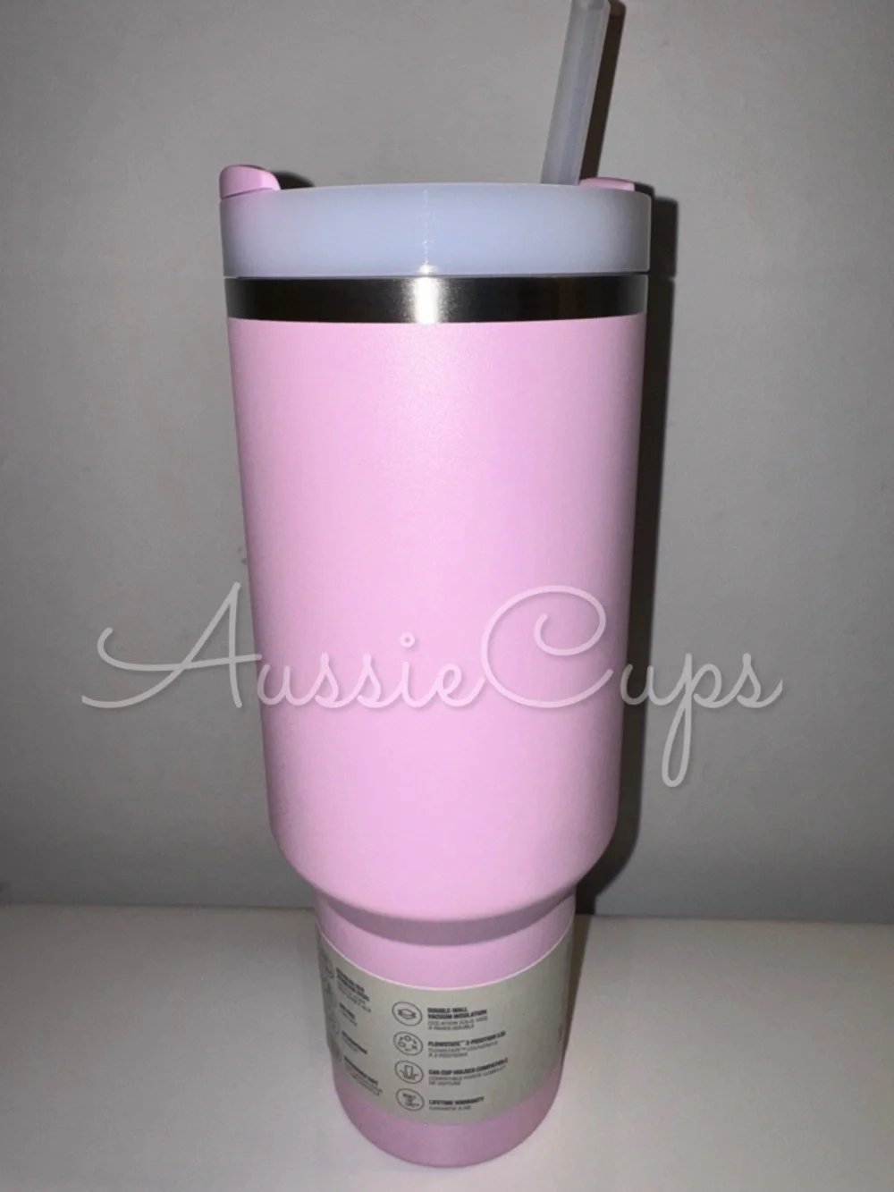 Stanley Cherry Blossom 40 oz Light Pink Quencher H2.0 Tumbler with Handle - Picture 6 of 10